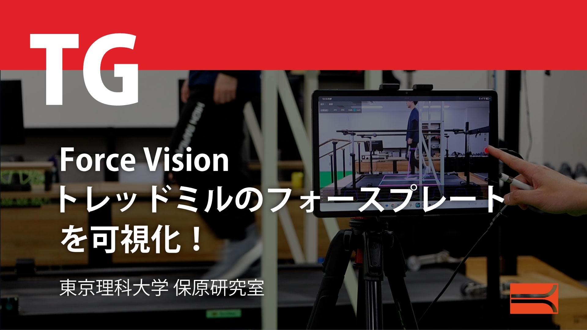 Force Vision トレッドミルのフォースプレートを可視化！