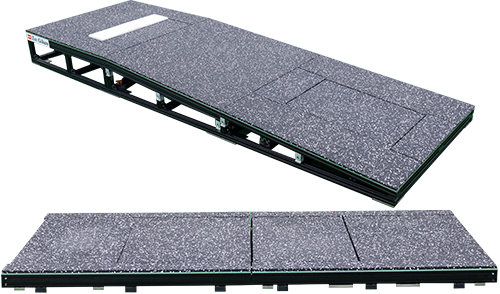 フォースプレート内蔵ポータブルピッチャーマウンド/バッターボックス