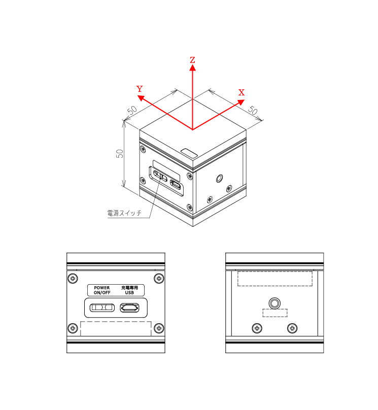 外観と成分方向
